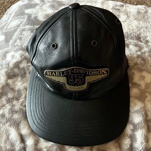 Leather Hat, Harley Davidson 95th